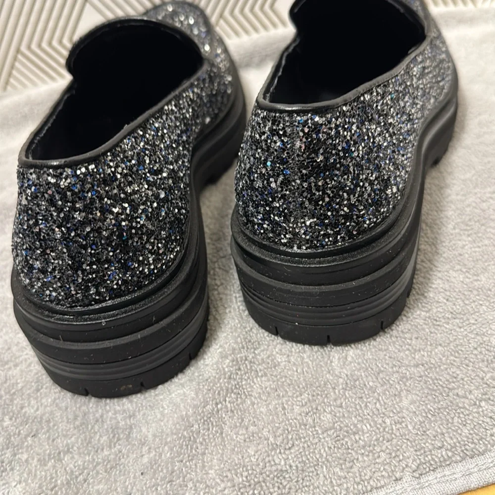 GC shoes women GC Morgan Glitter Lug Sole slip on loafer‎ size 7